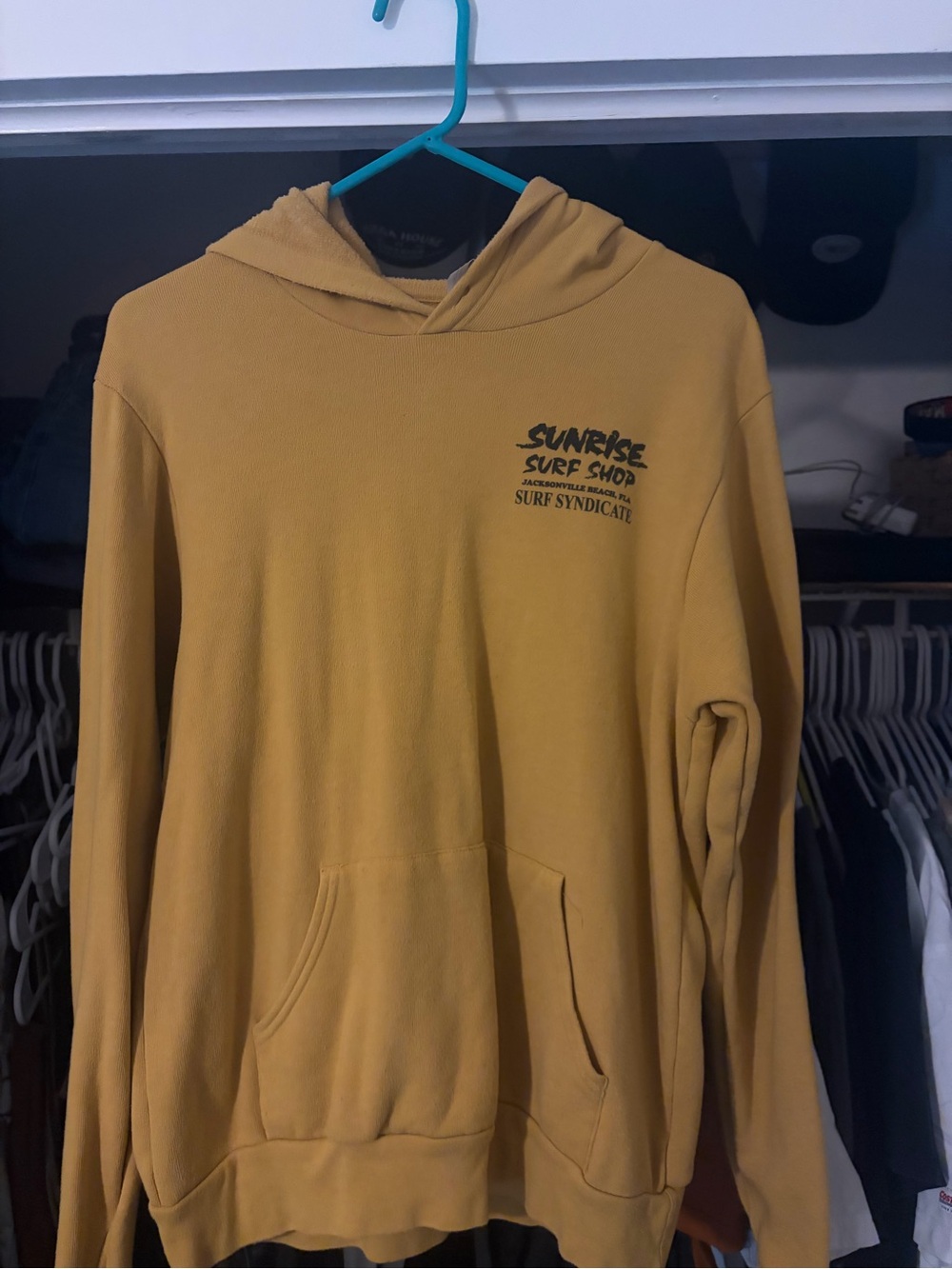 Sunrise Surf Shop mustard hoody - Jax beach